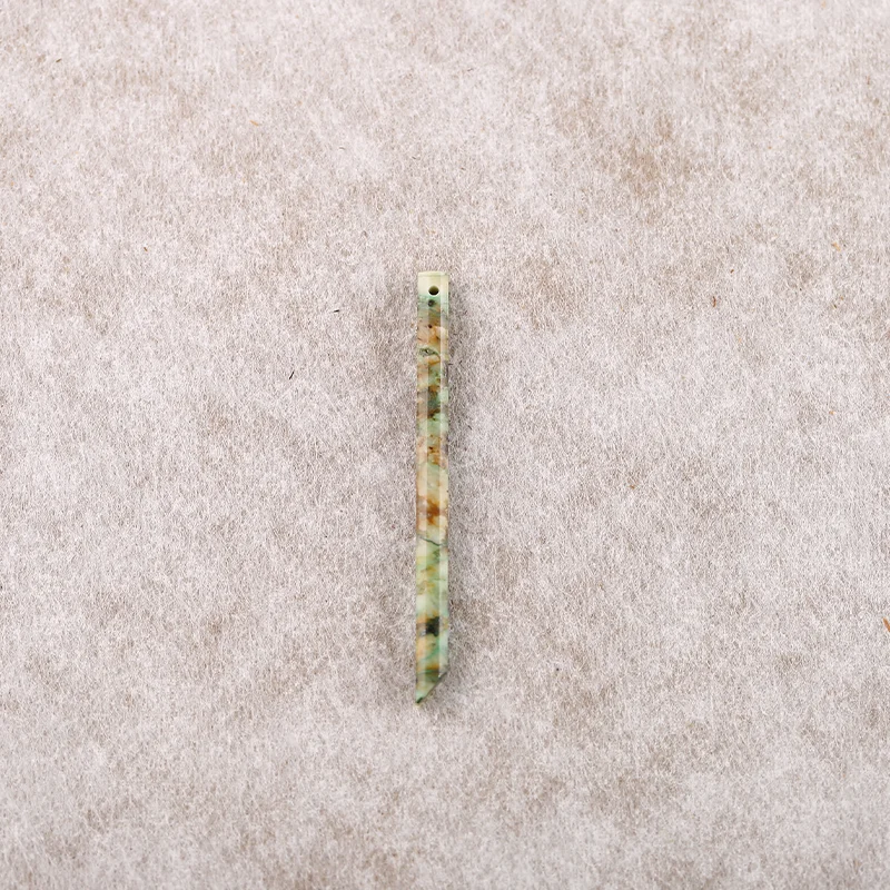 B&F حبات القرط الطويلة لصنع المجوهرات، خرز الأحجار الطبيعية المصنوعة يدويًا، أحجار لمستلزمات صناعة المجوهرات 56x4x4mm 2.4