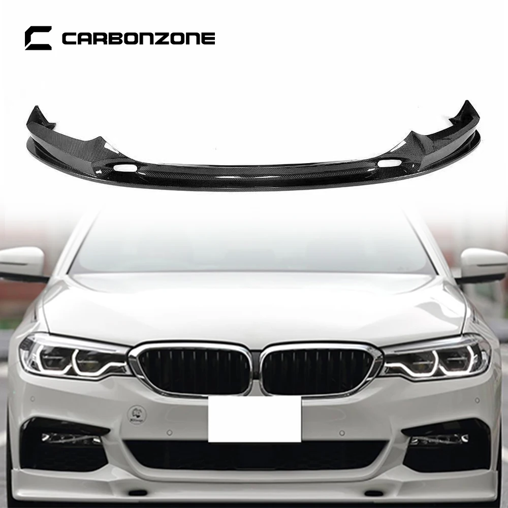 

3D Style Real Carbon Fiber Front Bumper Lip for BMW 5 Series LCI G30 G38 Retrofit Shovel Diffuser Trunk Spoiler Body Kit