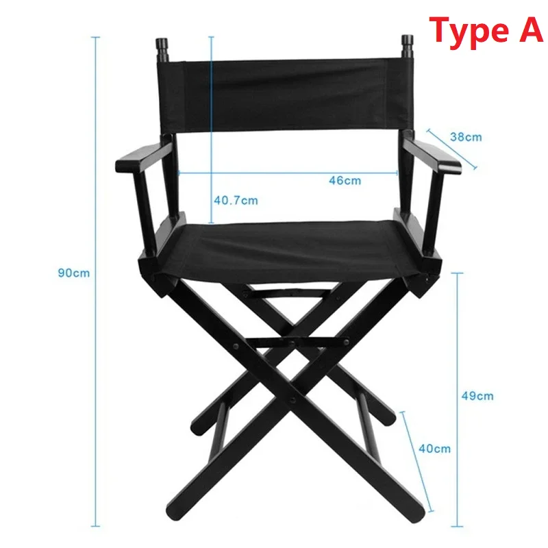 Selens Lightweight Artist Director Chair Foldable Solid Wood Director Chair Portable Home Outdoor Furniture Canvas Makeup Chair