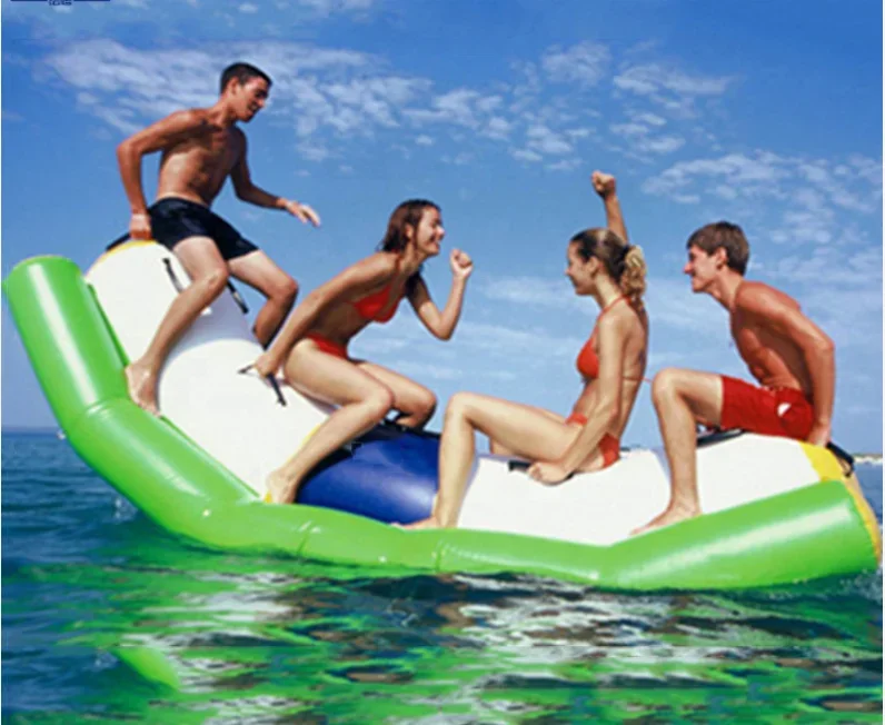 

Inflatable water seesaw