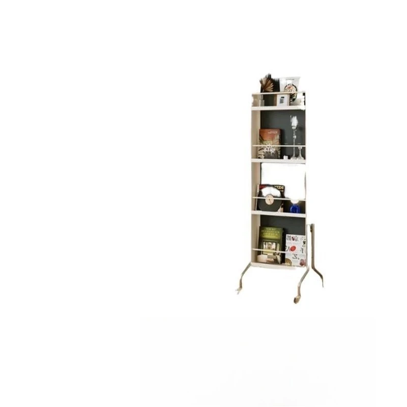 

Full-length mirror mobile rotating bookshelf full-length mirror bedroom fitting medieval magazine rack household integrated floo
