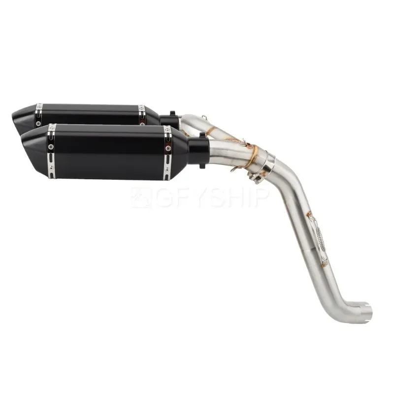For Honda VFR 800 2002 2003 2004 2005 2006 2007 2008 2009 to 2013 VFR800 VTEC RC46 / ABS Motorcycle Exhaust Muffler Link Pipe - view 5