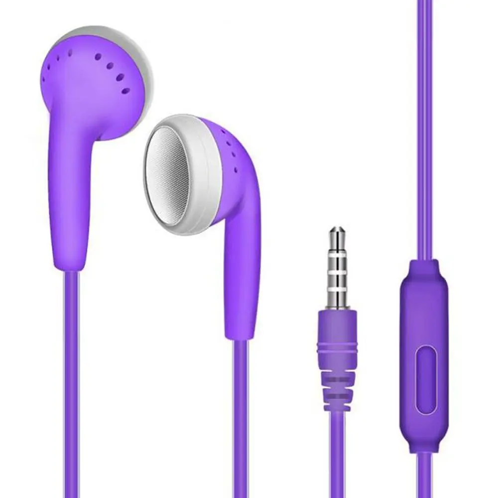 3. Prise stéréo 5mm pour téléphone portable avec Microphone casque de Sport casque de musique écouteurs filaires écouteurs intra-auriculaires