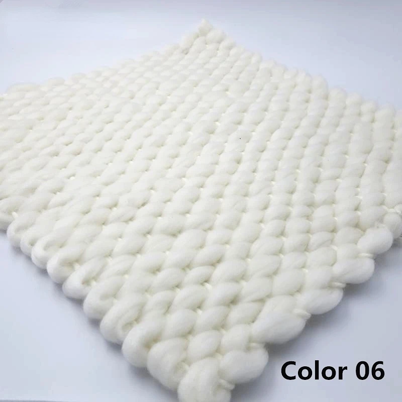 45x40cm Handmade Wool Blanket Basket Stuffer Filler Newborn Baby Photography Backdrops Photo Studio Props Shower Gift