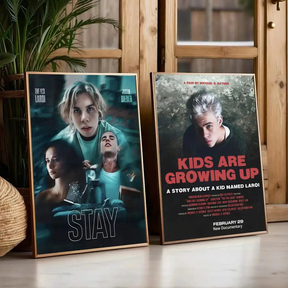 ملصق مغني الراب K-kid L-LaroI ملصق مساحة مثالية ذاتي اللصق للمكتب والمنزل والمسرح وديكور فني للحائط هدية رائعة #3