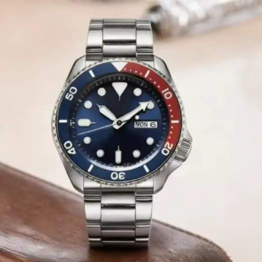 ステンレススチールメンズファッションクォーツ腕時計スチールベルト夜光カレンダー付きクラシックビジネススタイル腕時計