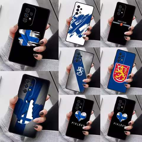 Finland Flag Phone Case For Samsung Galaxy S23 S21 S20 FE S24 S22 Ultra Note20 S10 S9 S8 Plus A40 A52 A12 A13 A53