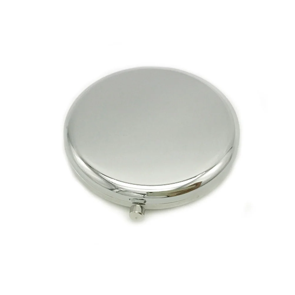 

Compact Makeup Mirror Foldable Design Portable Small Mirror for Women Girls Gift High Definition Clear Surface Silver