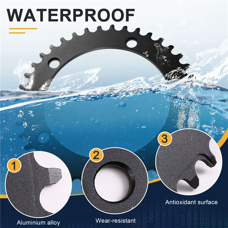 

Practical For Bafang Mid Drive Motor 130BCD 40T Chainwheel Chain Ring Set Forbafang Mid Drive Motor Forelectric Bike Bicycle