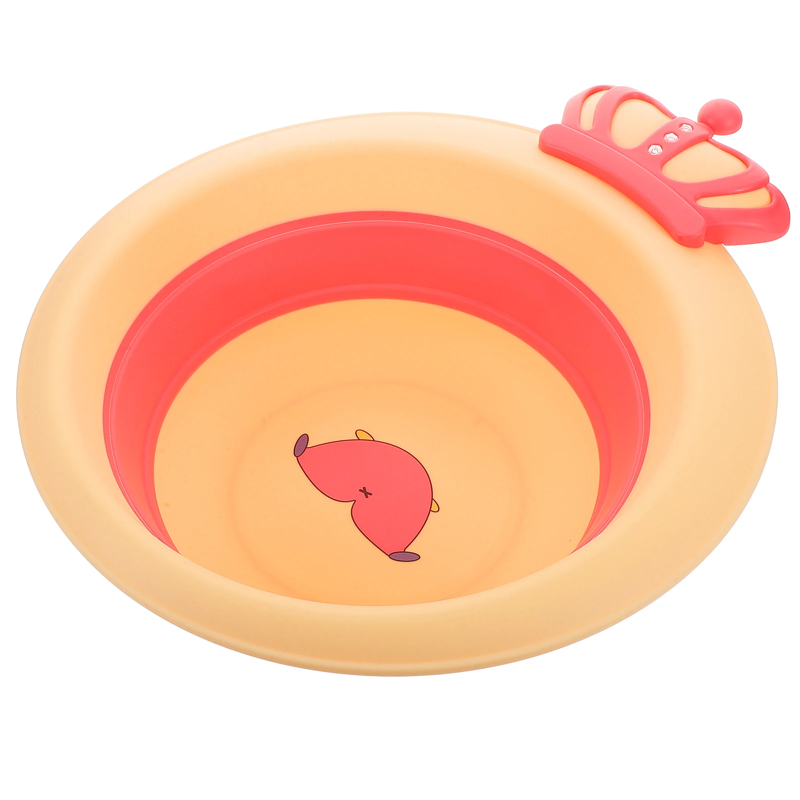 

Crown Foldable Basin Portable Wash Sink Collapsible Bath Tub Travel Foot Bucket Plastic Container Multifunctional