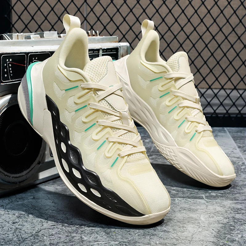 

New Men's Basketball Shoes Breathable Unisex Street High Quality Sports Outdoor Trainers Sneakers Couple Fashion Gym Lace-up
