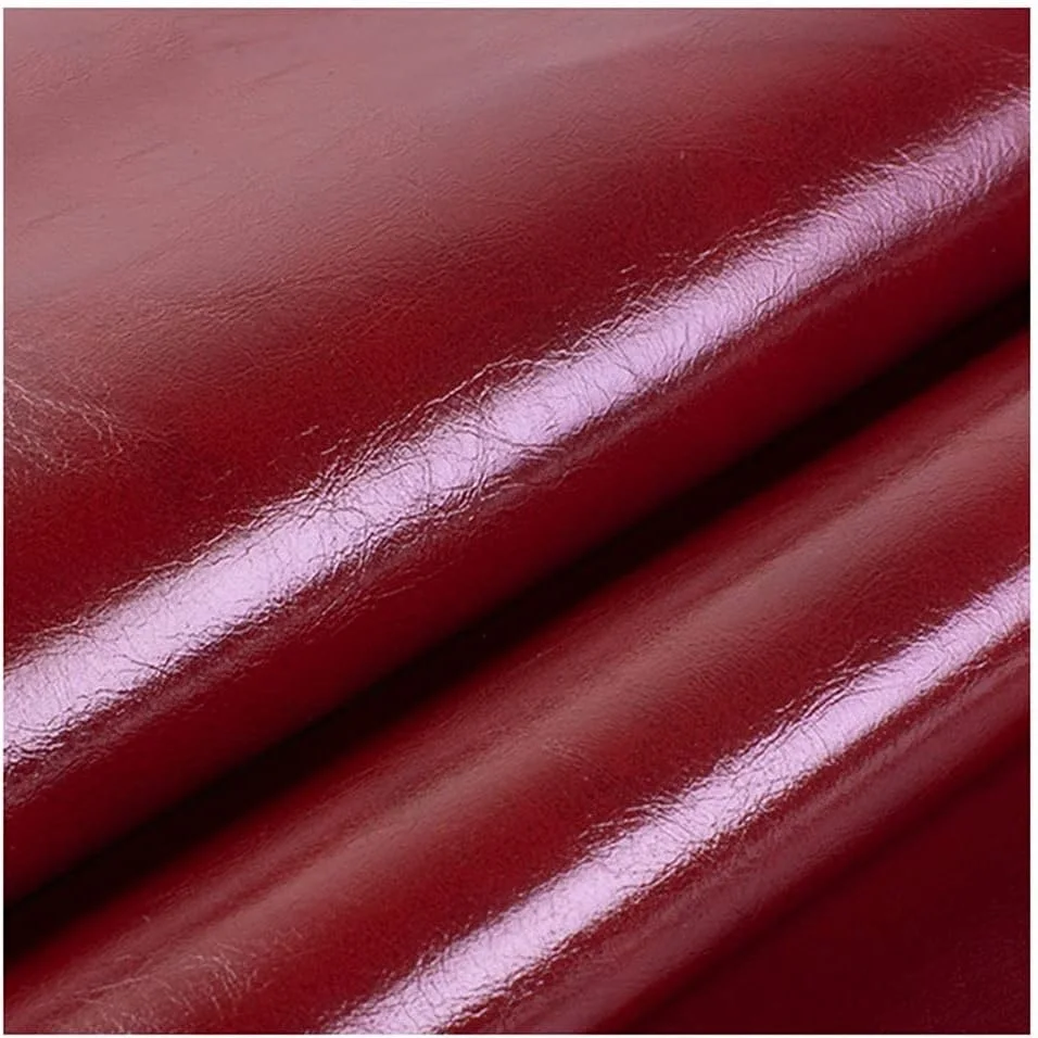 0.8 mm Thick Oil Wax Faux PU Leather Fabric Upholstery Crafts Fabric for Bag Making, Hat Making, Hair Crafts Making, DIY Jewelry