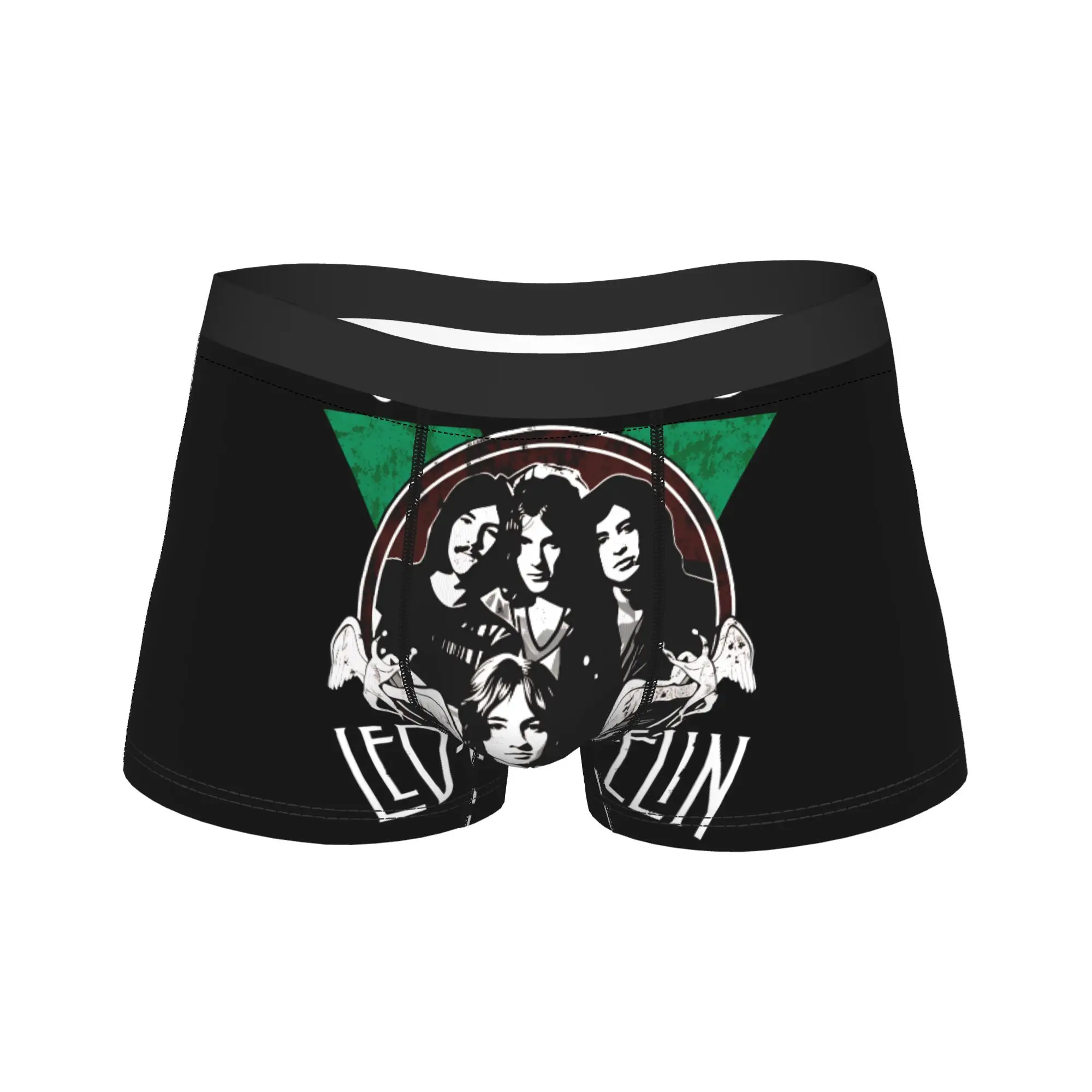 The Mother Ship Led Zeppelin Roupa íntima masculina, cueca boxer elástica, shorts boxer de alta qualidade, cuecas de tamanho grande