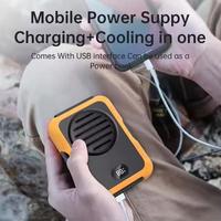 Hanging Neck / Waist Fan 2000mah USB Mini Portable 3 Outdoor Fan Speed Bladeless Electric Rechargeable LED Display Fan U8R9