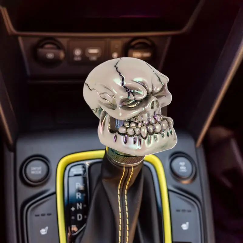 Skull Shifter Knob Gear Lever Shift Stick Handle Skull Modified Interior Gear Lever Decoration Fit Most Manual Automatic Car