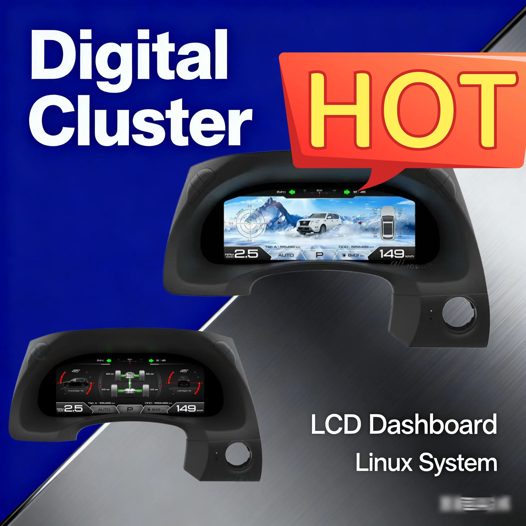 

Цифровая приборная панель CockpitMeter для Nissan Patrol Y62 и Infiniti QX80 2015-2021: ЖК-дисплей, спидометр, виртуальная панель приборов