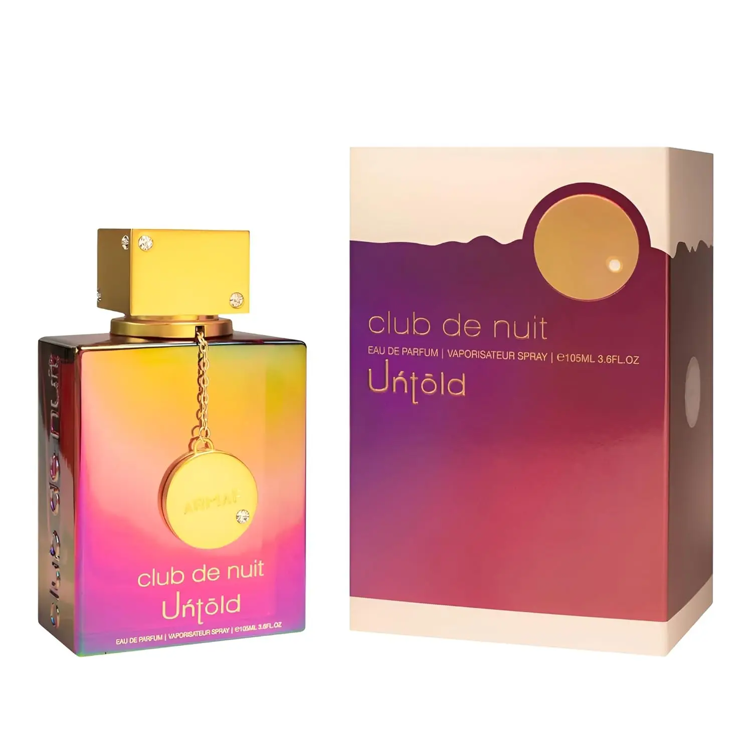 عطر Armaf Club De Nuit Untold EDP للرجال 3.6 أونصة / 105 مل - كولونيا خشبية كهرمان دافئة تدوم طويلاً، هدية عطر رجالية فاخرة #2