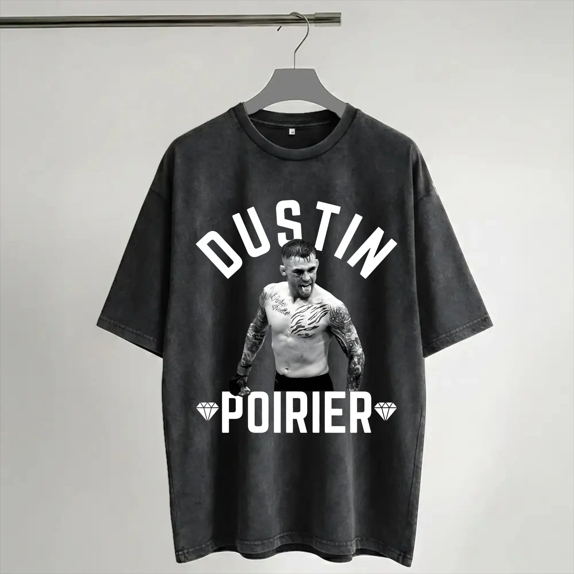 The Diamond Dustin  Outfit Washed T Shirt Men Women Streetwear Hip Hop T-Shirts Summer  Tees Tops Short Sleeve