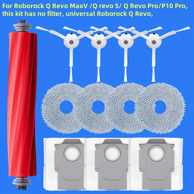 12個の交換部品キット、roborock-q-revo-maxv-q-revo-s-q-revo-pro-p10-proに対応