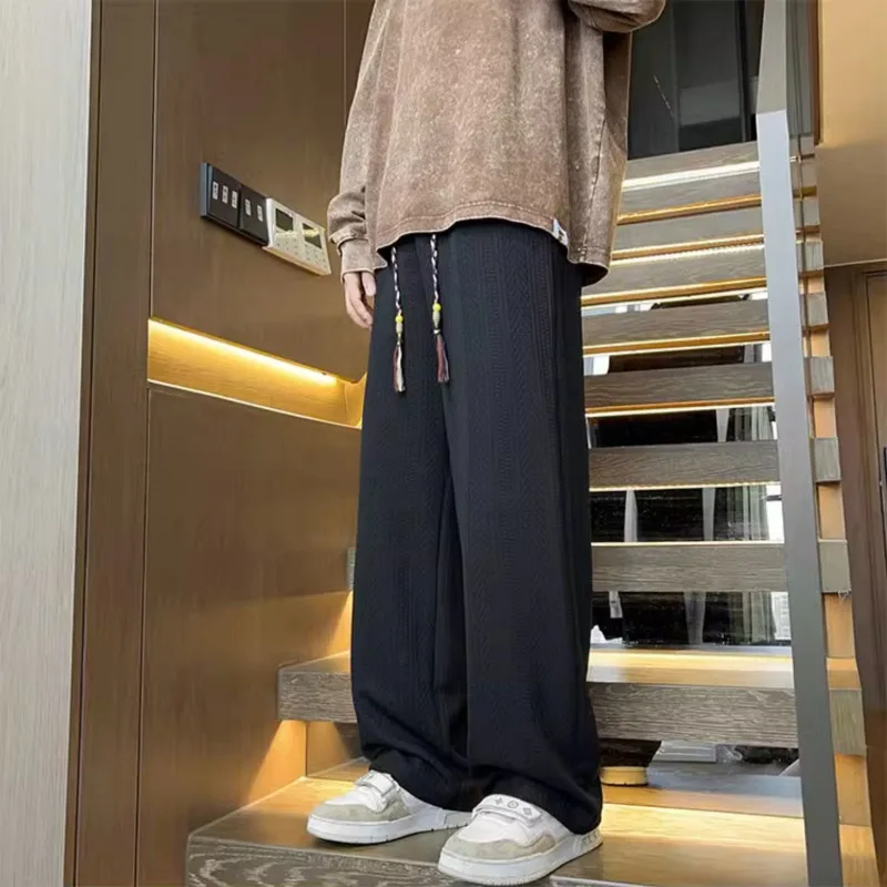 

Straight Sport Man Sports Pants Fleece-lined and Extra Thick Sweatpants for Men Cool Autumn Winter Deals Fashion Retro Trousers