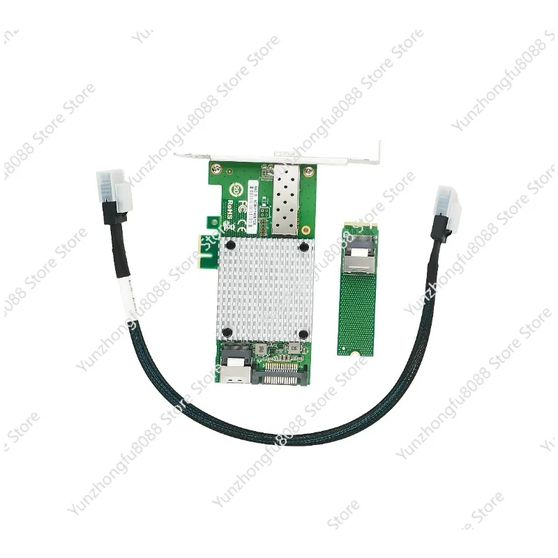 

M.2 Key M To 10G SFP+ Network Card 82599 Chipset with SFF-8087 Cable