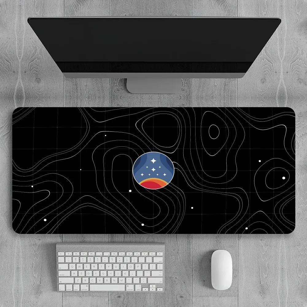 Game S-Starfields-Cool Space Mouse Pad Office Large PC Computer Keyboard Game Rubber Big Laptop Table Desk Mousepad