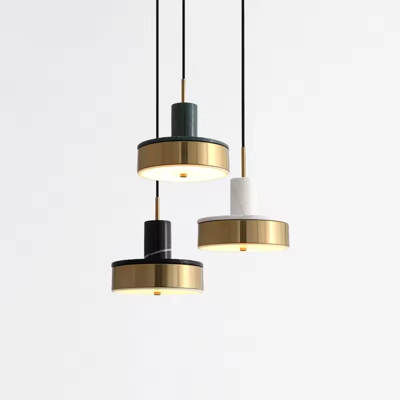 Simple marble chandelier restaurant cafe lighting warm bedroom bedside lamp restaurant bar chandelier