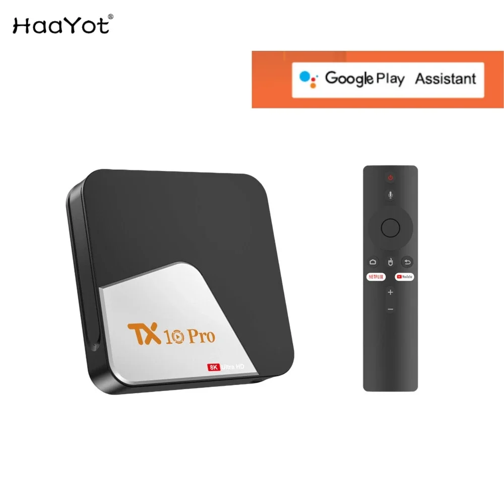 

HaaYot Android 13 Smart TV Box Dual Wifi 4K 2GB 16GB Set Top Box Android Media Player Tvbox Support Google Assistant