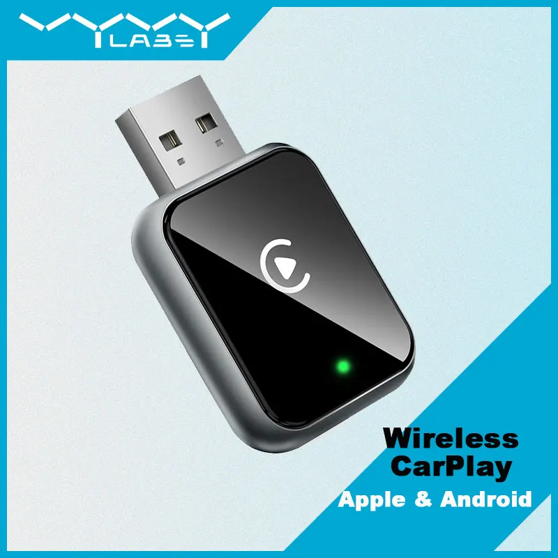 

VYVYLABS Wireless CarPlay Adapter Plug-and-play For Fast Stable Wireless Adapter Compatible With Apple iPhone and Android