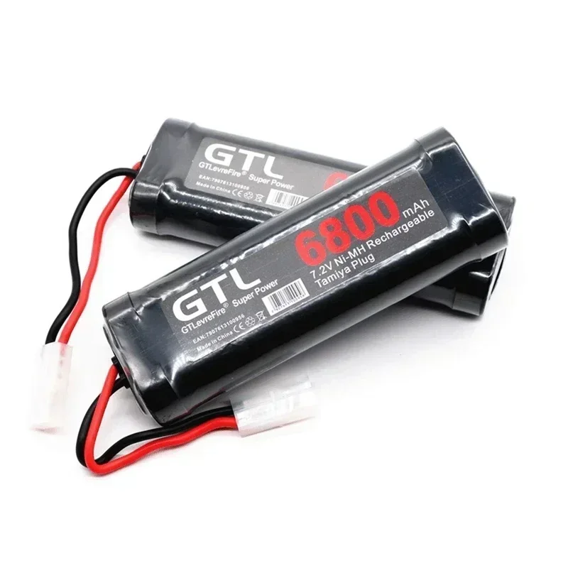 100% Original 7.2V Battery 6800mah NiMH Batteries Pack For RC Car Truck Buggy Boat Tank Ni-Mh Baterias gray supper power