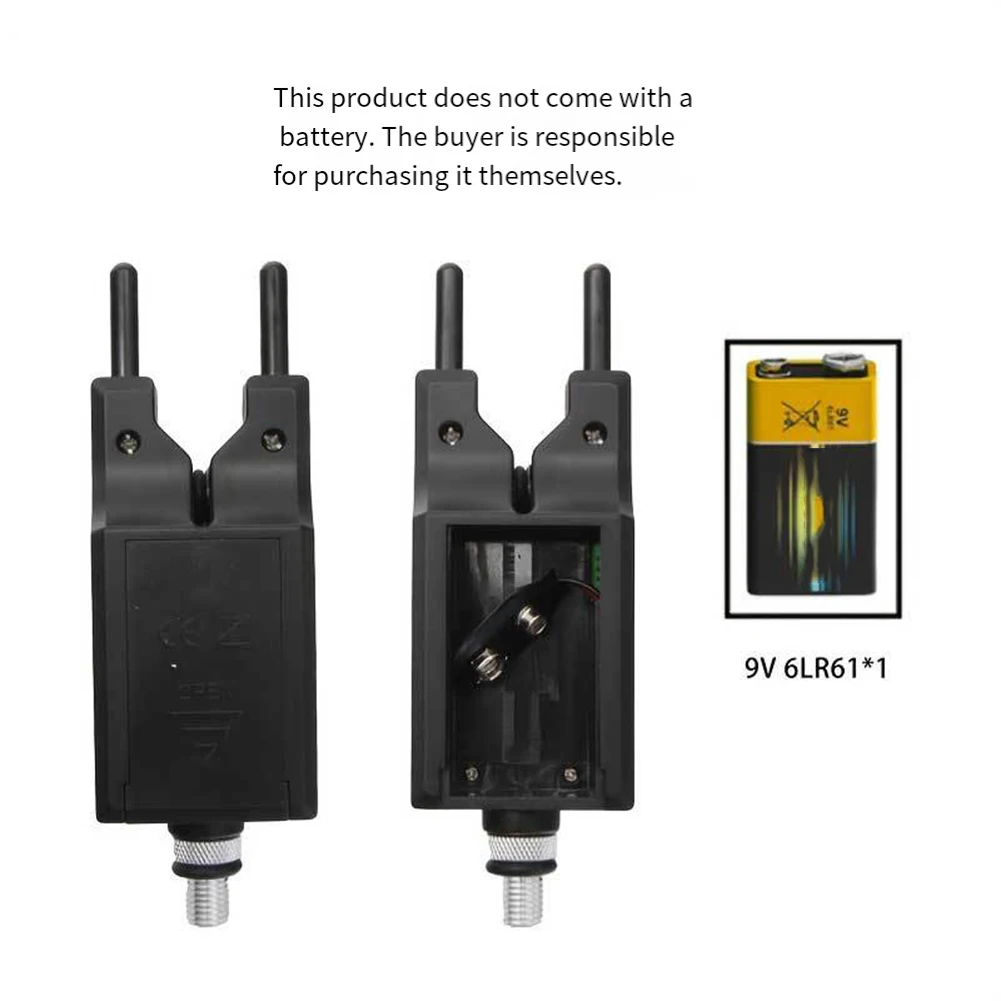 

200 Электронная сигнализация для рыбалки, светодиодная сигнализация для рыбалки, сигнальная система, светодиодная функция управления тоном сигнала, конструкция из АБС-пластика