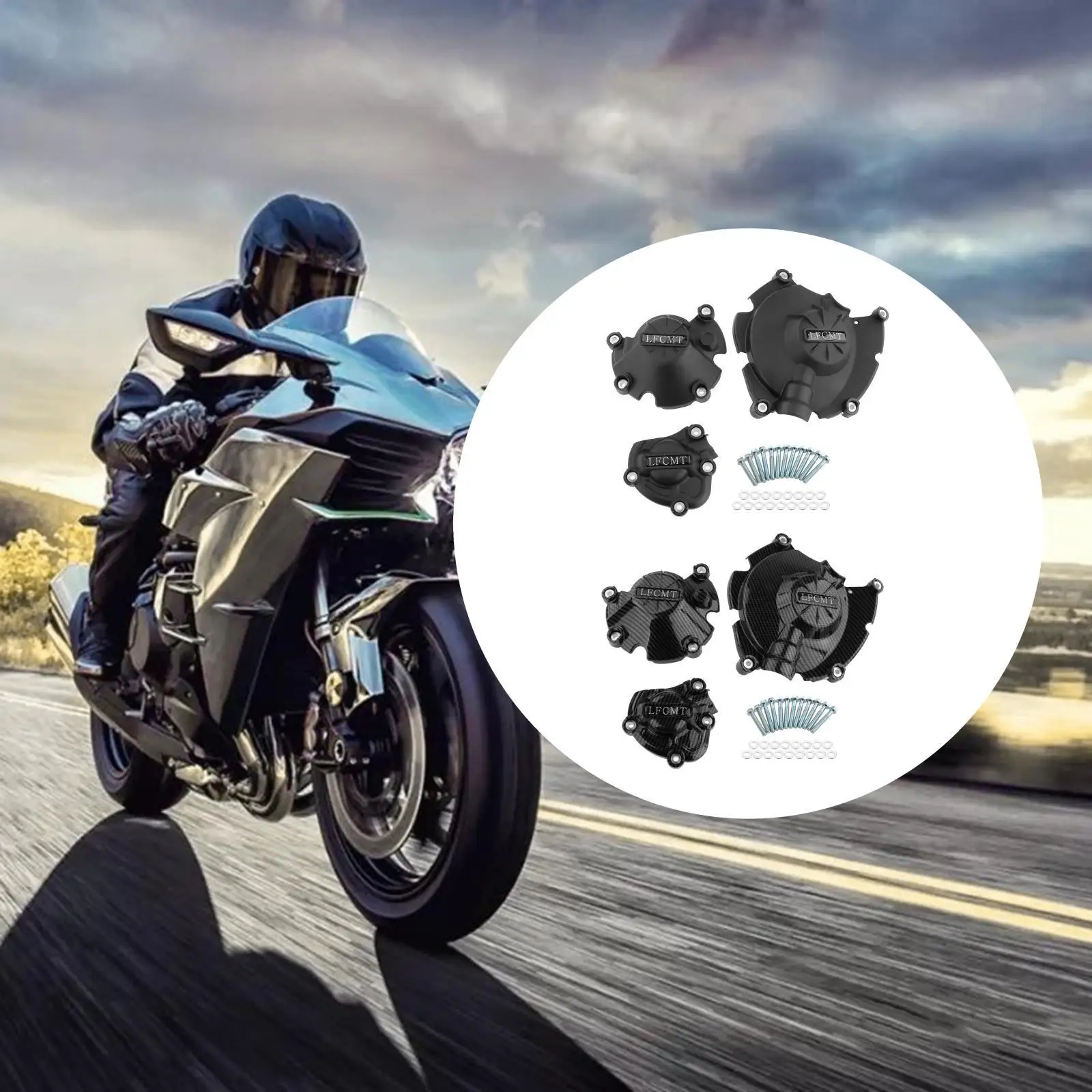 

Motorcycles Engine Cover Fits for 2015-2021 Replacement Durable