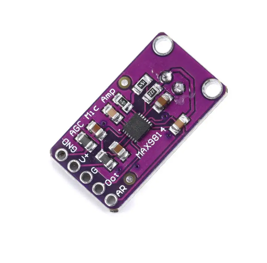 MAX9814 Microphone AGC Amplifier Board Module Auto Gain Control Attack for Arduino MAX4466 PCB Diy Kit