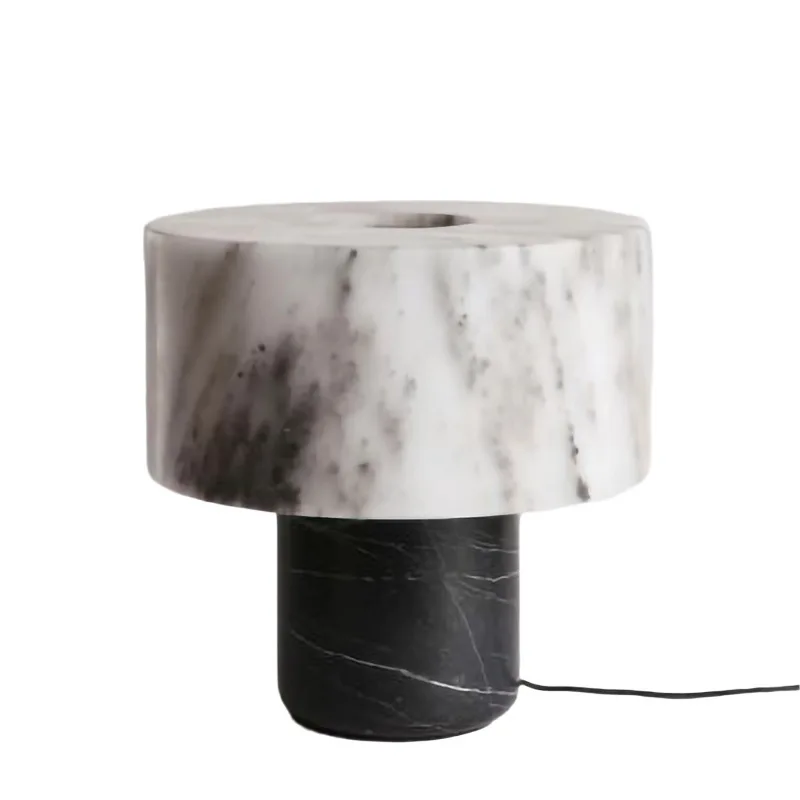 

Modern minimalist creative desk lamp imitation marble living room Nordic bedroom ornament