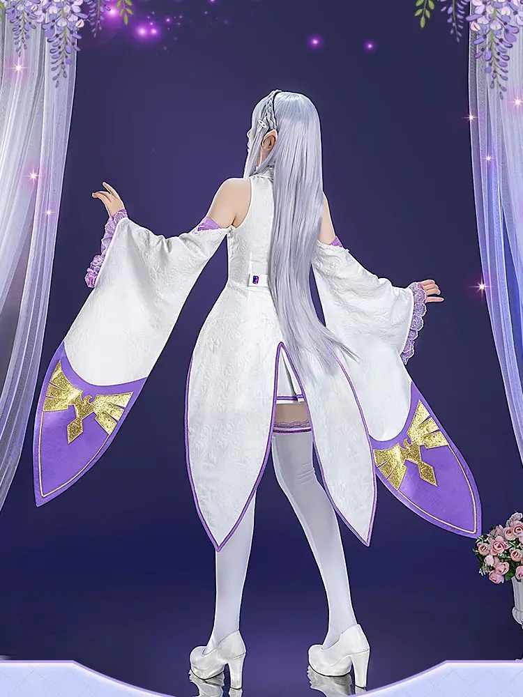 Emilia RE: ZERO Starting Life in Another World Costume Cosplay Set Suit Gorgeous Collection Edition Anime