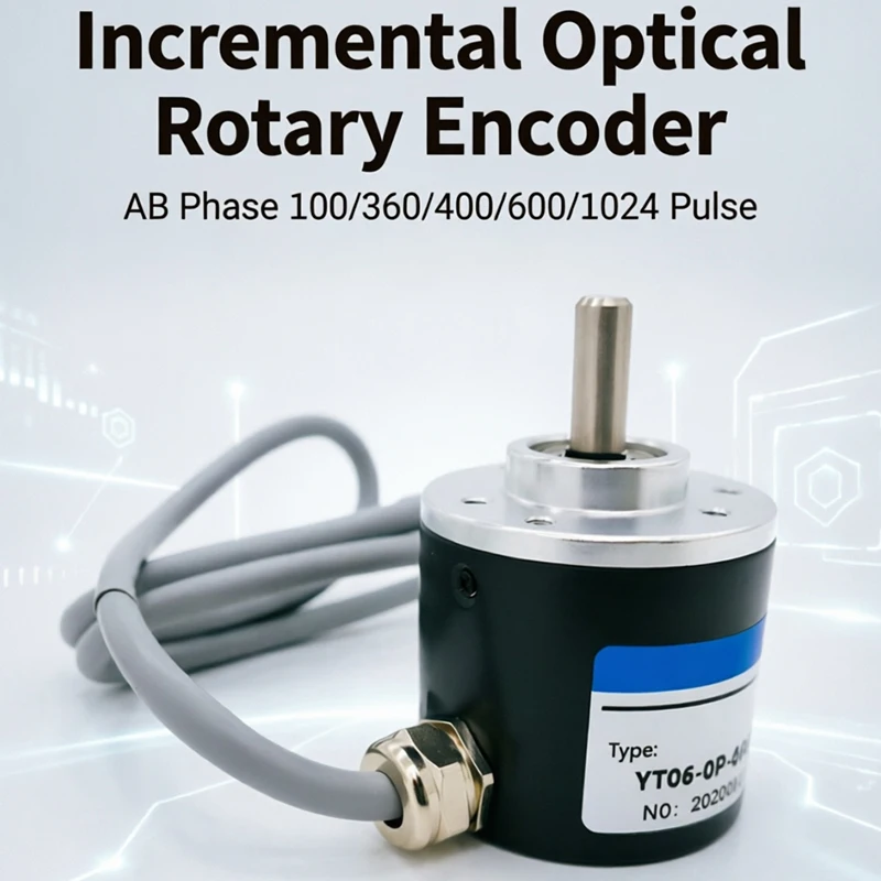 

Industrial Incremental Photoelectric Rotary Encoder Phase AB with 100 PPR 360 PPR 400 PPR 600 PPR 1024 PPR for Various Applicati