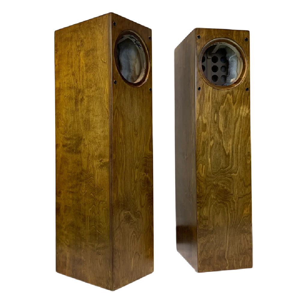 Craftsmen Customized One Pair 8 Inch Full-Range Speaker Birch Plywood Labyrinth Structure Empty Cabinet Box DIY HiFi Seas H1597