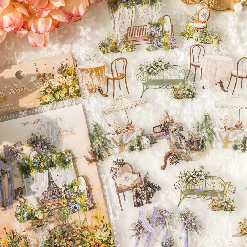 

Mr Paper, 240 листов/пакет, ледяной кристалл, 3D лазерный серебряный набор наклеек, безграничная коллекция в стране чудес, эстетические наклейки в стиле каваи