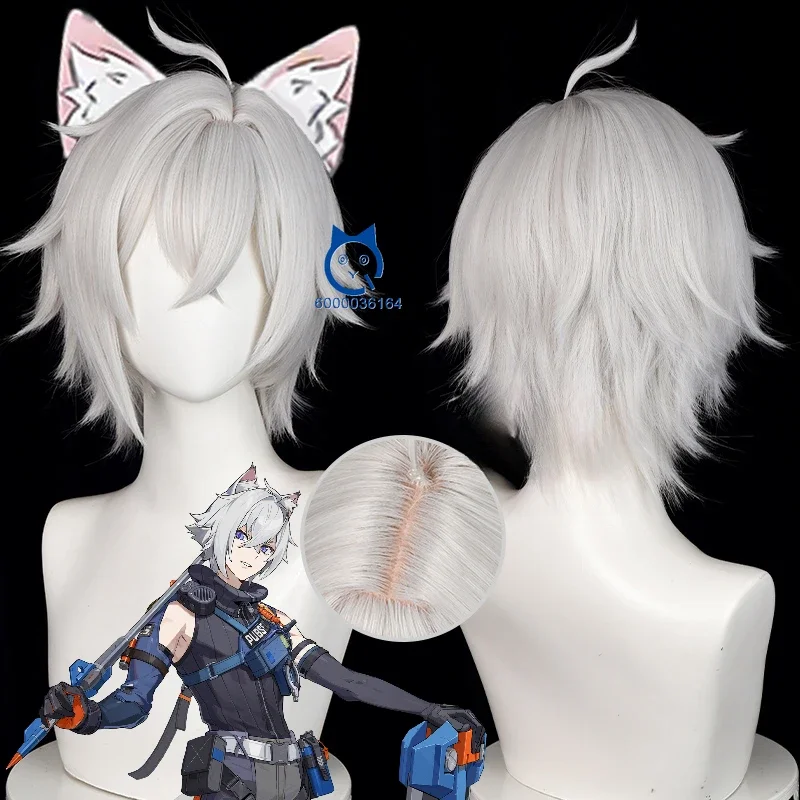 In Stock Zenless Zone Zero Game Seth Lowell Fashion Cosplay Men 30cm Short Wig Heat Resistant Synthetic Hair for Comic Con Party