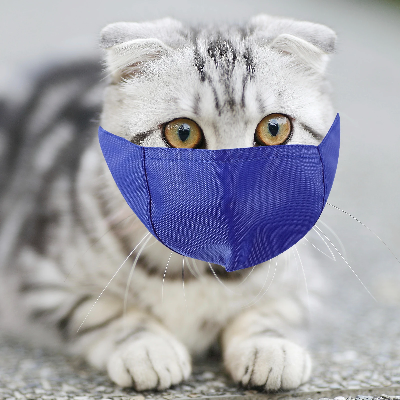 

Cat Muzzle for Grooming Anti-Bite Mouth Sleeve Breathable Nylon Cover for Cats and Kittens Easy Fit Secure Closure