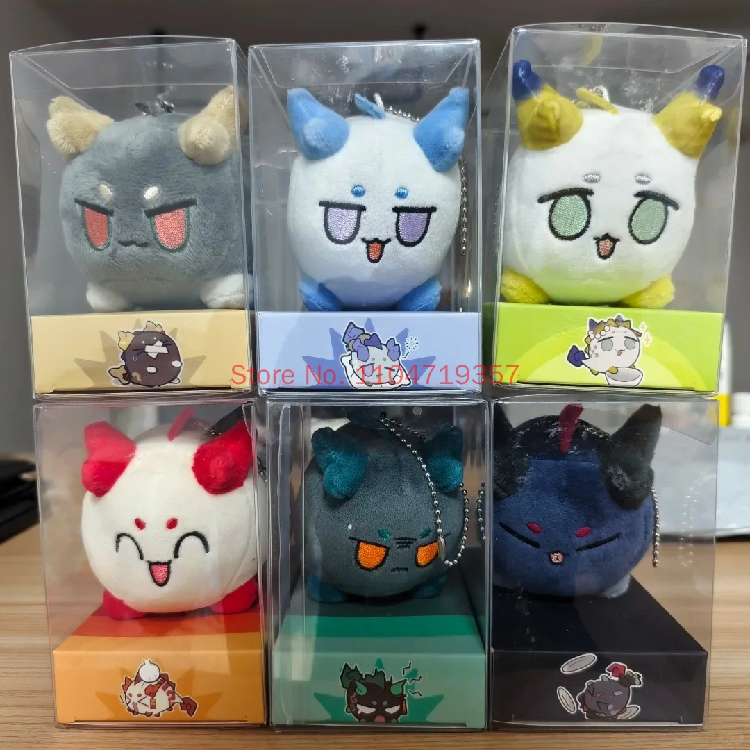 Original Game Arknights Anime Plushie Cosplay Cute Dragon Bubble Saga Ling Xi Nian Dango Cute Plush Doll Stuffed Pendant Toy