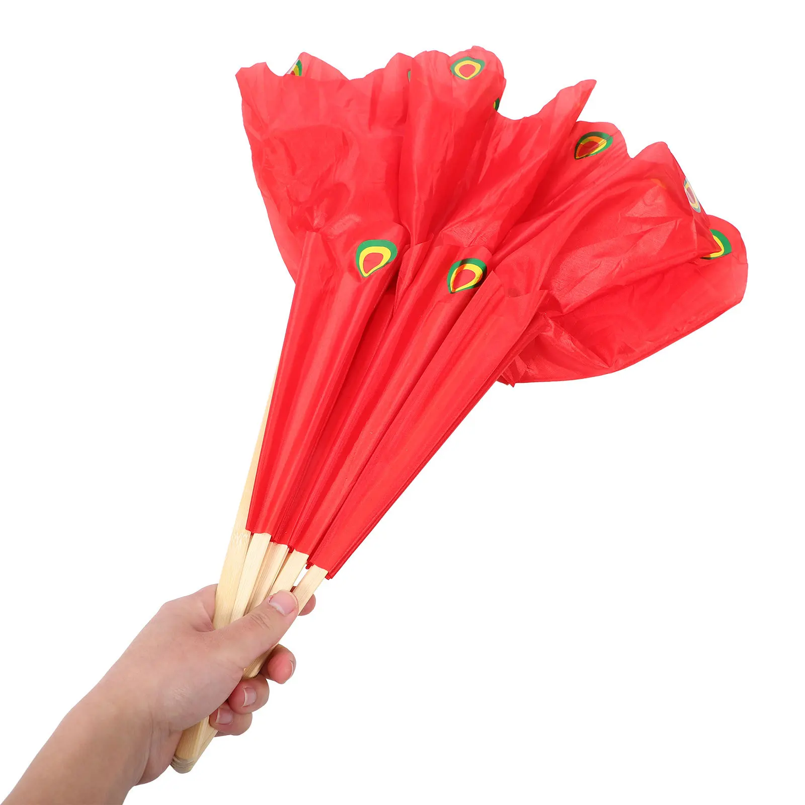 

Тканевый материал, легкий складной для квадратных танцев, декор для практики, ручной веер, декор для упражнений, танцевальный веер