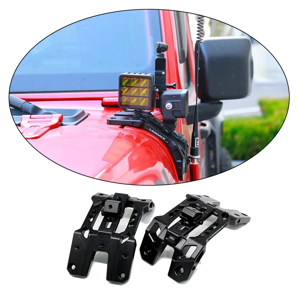 Car Parts Off Road Wrangler JL Accessories A-Pillar Spotlight Light Mounting Holder Brackets for Jeep