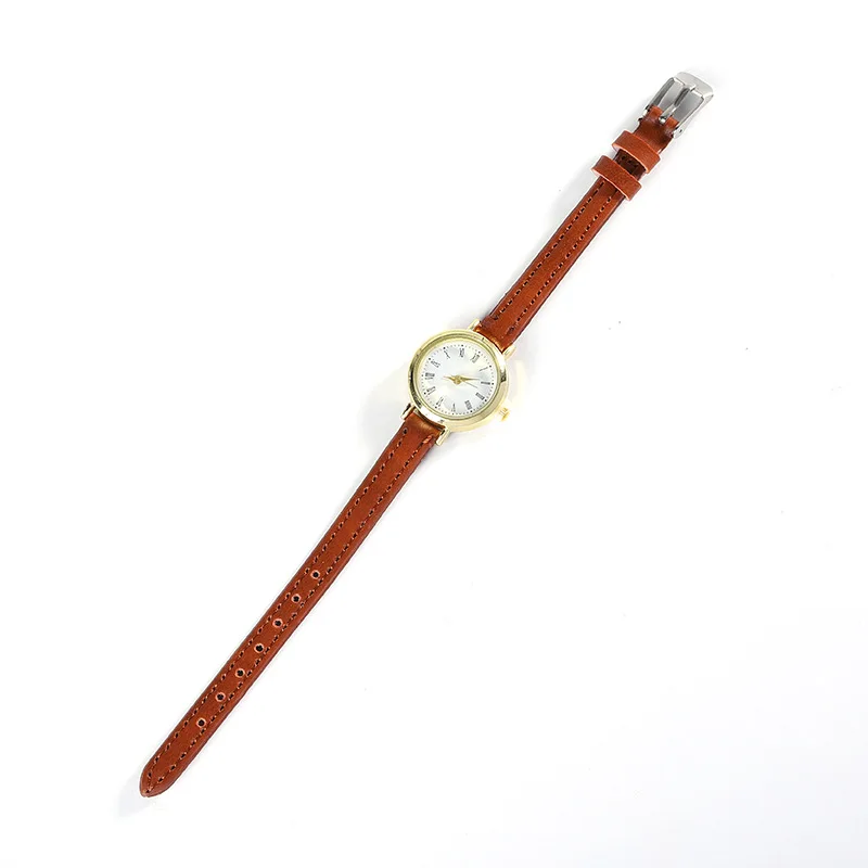 Watches for Women Ins Artistic Minimalist Small Dial Roman Digital Temperament High-end Versatile Thin Strap Quartz Women Watch