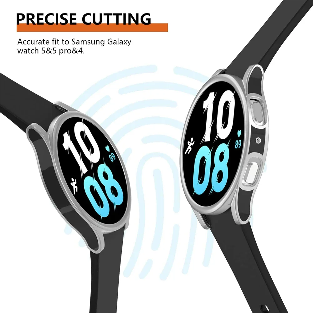 Funda para Samsung Galaxy Watch 5 40mm 44mm PC Protector de pantalla de parachoques Galaxy Watch 5 Pro 45mm carcasa envolvente para Galaxy Watch