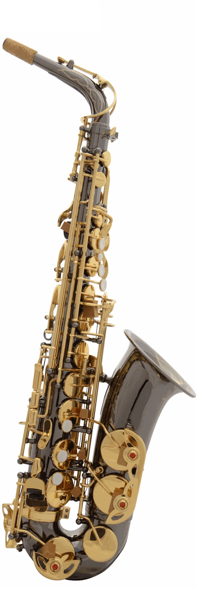 Black Nickel Bright Nickel Gold Keys Alto Eb Saxophone Advanced Professional Saxophone SAX