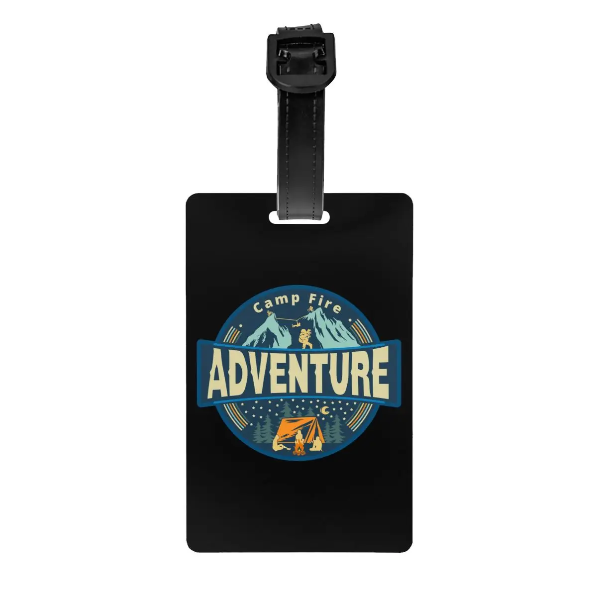 Custom Mountain Camping Adventure Campers Luggage Tags Custom Baggage Tags Privacy Cover ID Label