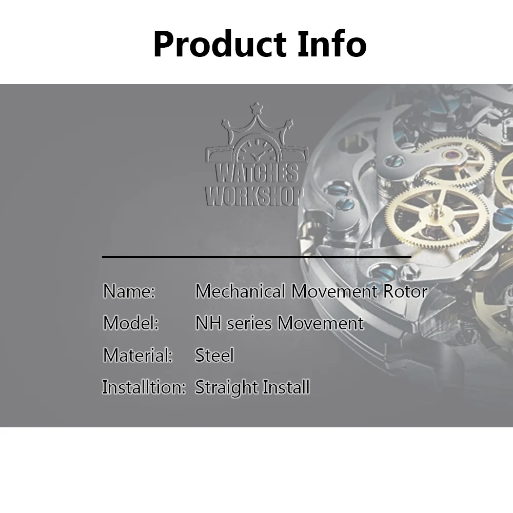 Sunburst Radiating Texture Metal Oscillating Rotor Fit NH Series Auto Mechanical Watch Mod Parts