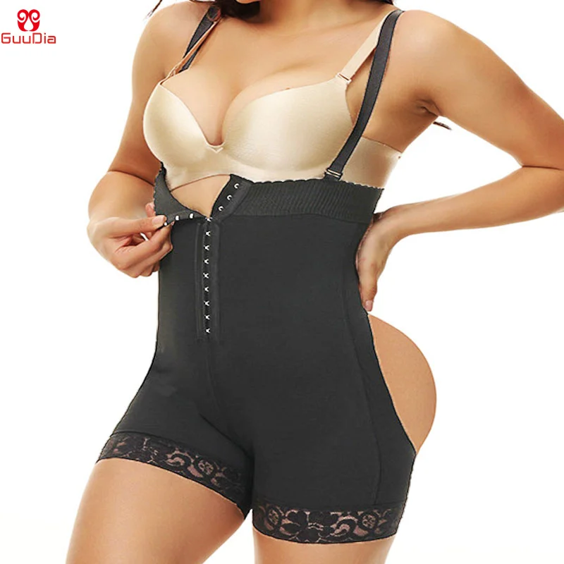 

GUUDIA Butt Lifting Booty Hollow Out Tummy Control Panties Bodysuits Shapewear Corsets Colombianas Fajas High Waist Shaper Wear