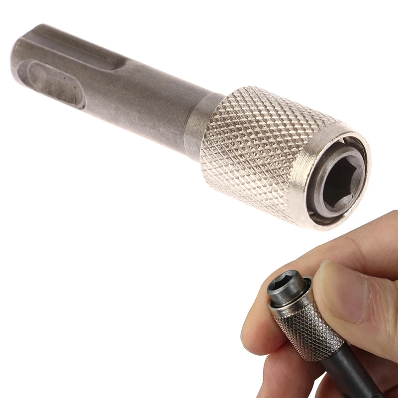 Hammer Adapter Round Handle To Hexagonal Handle Adapter Rod Converter Impact Drill Bit Socket Adapter Tool